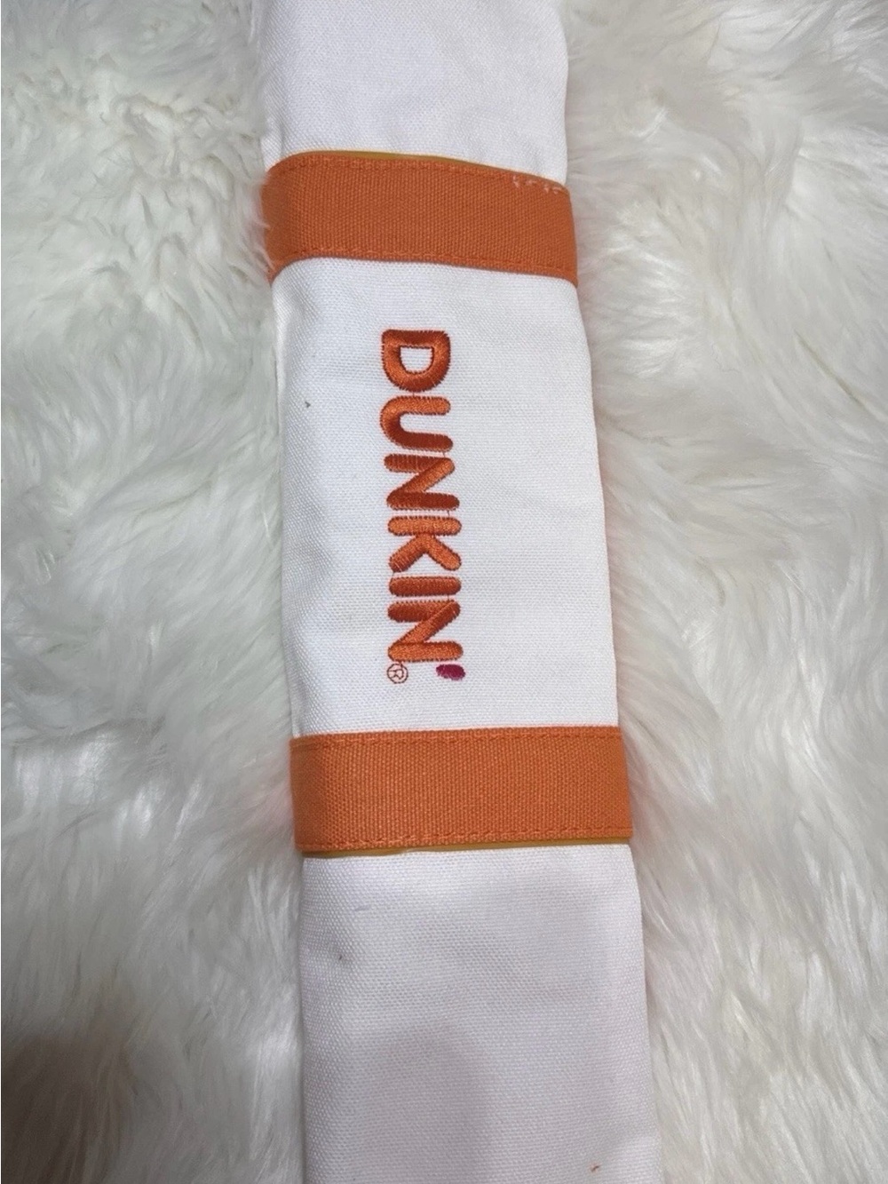 Dunkin' White and Orange Mini Bag - Compact Everyday Carry